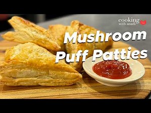 Indian Mushroom Puffs | Crispy, Flaky, and So Easy to Make