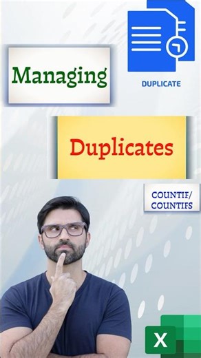 Manage Duplicates using COUNTIF/COUNTIFS in EXCEL #exceltutorial #excel #exceltips #exceltricks #ai