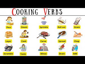 Cooking Verbs in English | Cooking verbs vocabulary with sentences #englishvocabulary #cooking