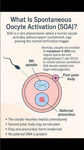 SOA, SPONTANEOUS OOCYTE ACTIVATION, What is it, causes, tests and treatments