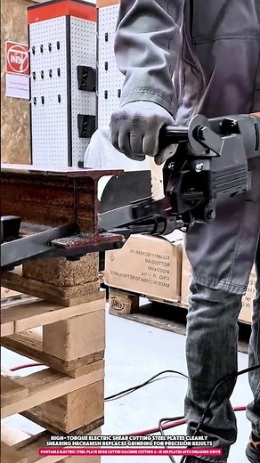 Portable Electric Steel Plate Edge Cutter Machine Cutting 6–15 mm Plates With Shearing Drive