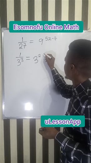 13K views · 980 reactions | Exponential Equation. Catch me on uLessonApp https://youtu.be/mZNjIPbnLEo | Esomnofu Online MATH | Facebook