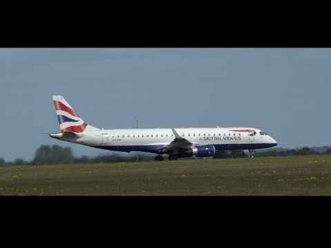 Rare Visitor: British Airways Embraer E190 Departing NWI