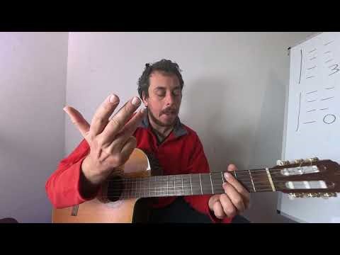 The seventh minor descending interval on the guitar