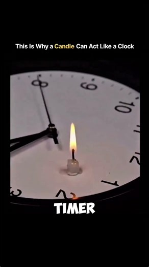 How Candles can actually work as clock 😱#shorts