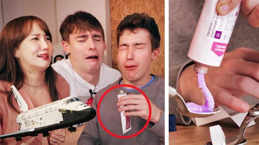 Trying original Russian cosmonaut space food tubes! (Josh, Ollie & Gabie taste test)