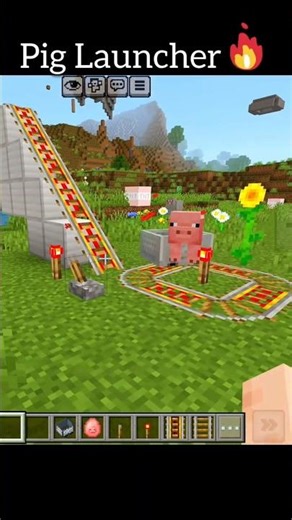 Pig Launcher 🤯🔥#itsmeissie #minecraft