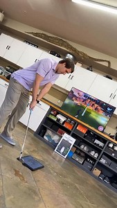 Golf like never before with The Golf Daddy Simulator ⛳️ providing instant feedback from anywhere! Enjoy practicing and playing golf from home. | Golf Daddy