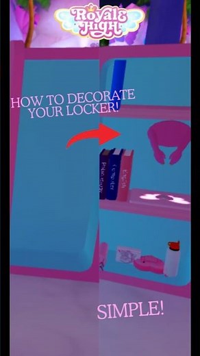 How To Decorate Your Locker In ROYALE HIGH | SIMPLE