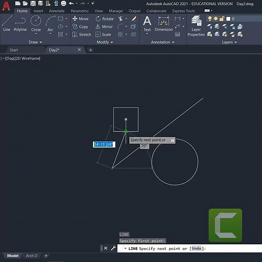 How to use OSNAP in 30 seconds on AutoCAD