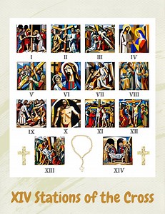 Stations of the Cross 8.5 X11 Catholic Picture Print Cubism Art, Religious Decor, Wall Art, 15 Pieces One for Each Station, & 1 With All 14 - Etsy