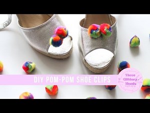 DIY Pom-Pom Shoe Clips