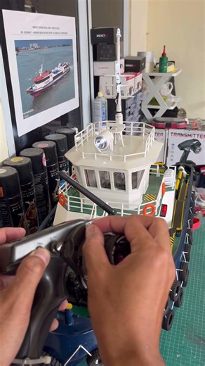 Kapal remote tug boat #diyrcboat #rcboatbatam