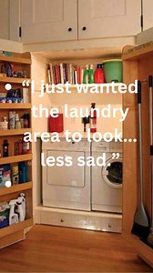 “I Just Wanted to Hide the Washer…” Laundry? Hidden. Supplies? Handled. Mind? Questionable. #DIYLaundryHack #StorageGoals #ClosetOfSecrets #TidyButTerrifying #CabinetFlex | The Best DIY Plans Store