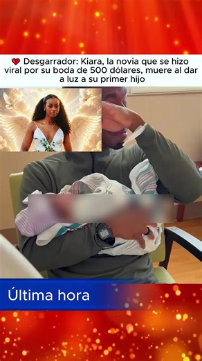 Heartbreaking: Kiara Brokenbrough, bride who went viral for $500 wedding, dies giving birth to first child.#KiaraBrokenbrough#news#foryou#500wedding#viralbride