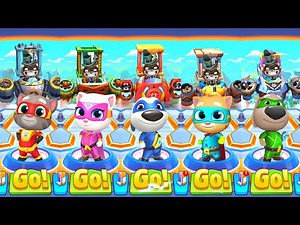 Talking Tom Hero Dash All Super Hero Characters Unlocked New Update Full Upgraded Worlds Gameplay