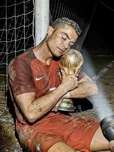 I found Ronaldo holding the 2026 World Cup trophy