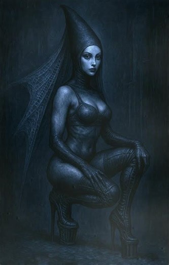 Futuristic Gothic model // 733 3ver