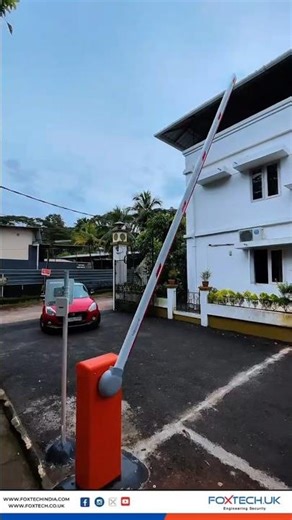 contactless vehicle access system! #boombarrier #rfid #parkingsolution