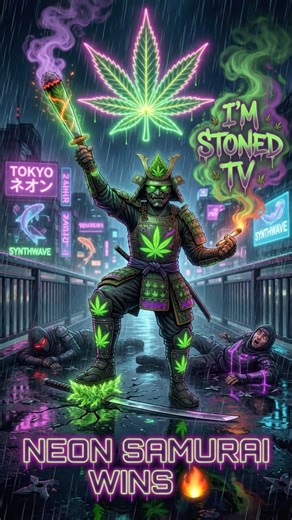 Stoned Samurai DESTROYS Ninjas in Neon Tokyo ☠️🌿⚔️ | Dam I’m Stoned TV