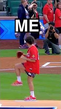 I Threw an MLB First Pitch 😳 #baseball #mlb