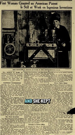 A man claimed a woman could not invent a machine and tried to steal her idea. #history #womenshistory #womenshistorymonth #womensrights #feminism