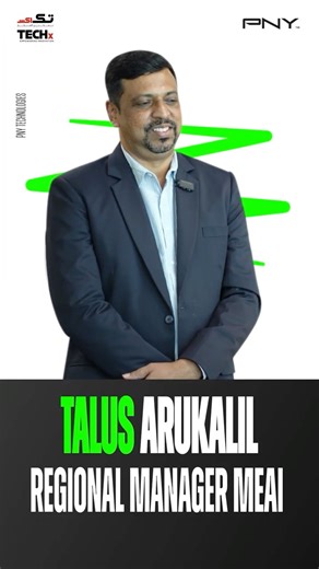 Talus Arukalil, Regional Manager MEAI at PNY Technologies | 40 Years of Innovation at GITEX 2025!