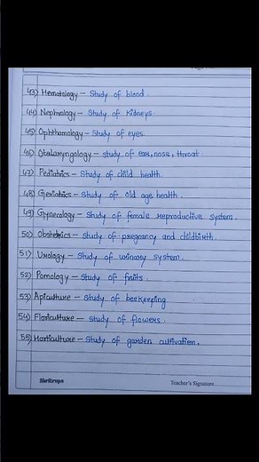 28 Branches of Science You Must Know | Easy Guide for Students (part 2) #science #shorts #study