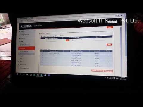 How To block and allow internet access using MAC address in EDIMAX Router