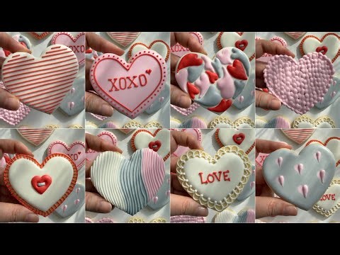 EASY VALENTINE’S DAY HEART COOKIES | Satisfying Royal Icing Decorating