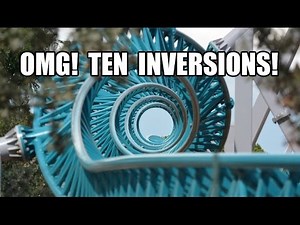 Altair CCW 0204 10 Inversion Roller Coaster POV Cinecitta World Italy