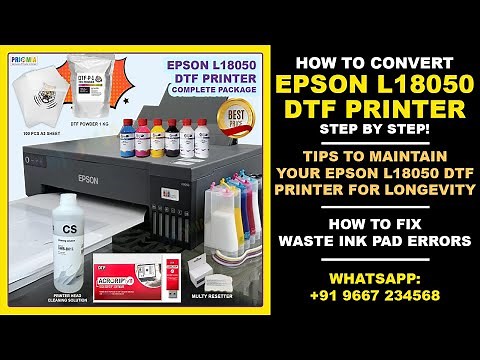 How to Modify Epson L18050 to DTF Printer – The Ultimate Guide! How to use Epson L 18050 DTF Printer