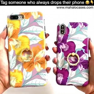 1.3K views · 13 reactions | Do you need to get a grip?! TAG a serial phone dropper  New Glam Ring cases just dropped - now available in Yellow Orchid & Purple Orchid  Hold onto your phone securely plus watch videos handsfree with the rhinestone encrusted glam ring stand  Shop New Arrivals at www.mahalocases.com #mahalocases | Mahalo cases | Facebook