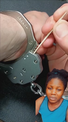 How to unlock handcuffs without key 🗝️ (emergency). | Asa Nonso-Okoye