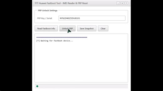 TFT Huawei Fastboot Tool v1.0.0 – IMEI Reader & FRP Reset Exe size 350KB full size 2MB Download Link https://tftunlocker.com/tft-huawei-fastboot-v100/ Key Link https://t.me/tftunlocker . https://whatsapp.com/channel/0029VbBeJQkHgZWXJRFBg50C @followers @topfans | GSM Hamza
