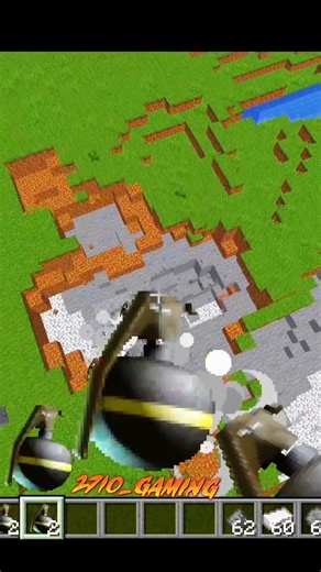 Minecraft grenade crafting recipe #minecraft #shorts