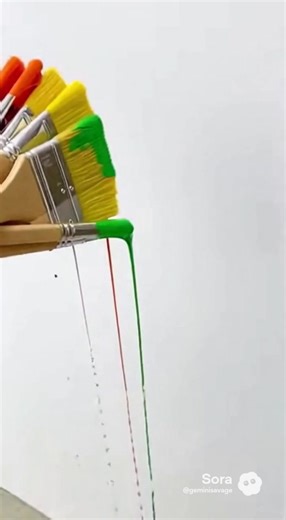 Splashing paint.. just slinging it #aigenerated #paintai