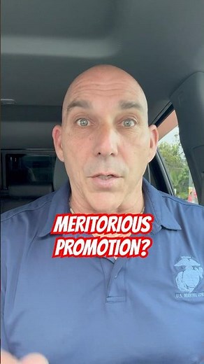 What is a MERITORIOUS PROMOTION and How Do You Get One? #marines #USMC #military #SFMF #promotion