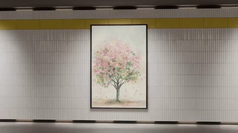 Vintage Spring Tree Poster | Minimalist Botanical Wall Art | 4 Seasons Collection | Elegant Nature Print - Etsy