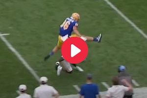 Pitt Tight End Hurdles Defender for Insane 57-Yard Touchdown