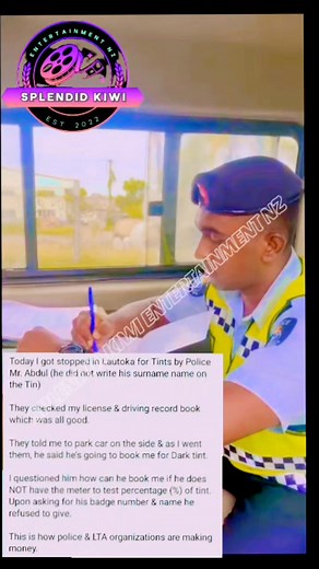 Issue in Fiji in regards for car tint fine where police don't have any measuring equipment to prove tint is dark. Vehicle owners in Fiji who has tint fines and issues. @highlight | Sofiq Naaz Ali