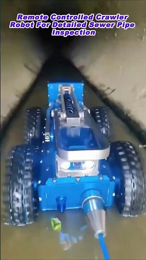 Remote Controlled Crawler Robot For Detailed Sewer Pipe Inspection