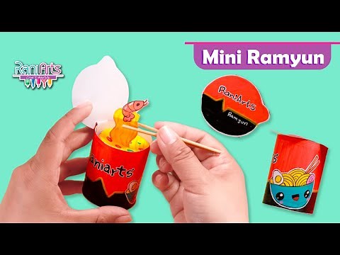 DIY - Ramen de Papel super lindo y fácil - Manualidades relajantes 🍜♥
