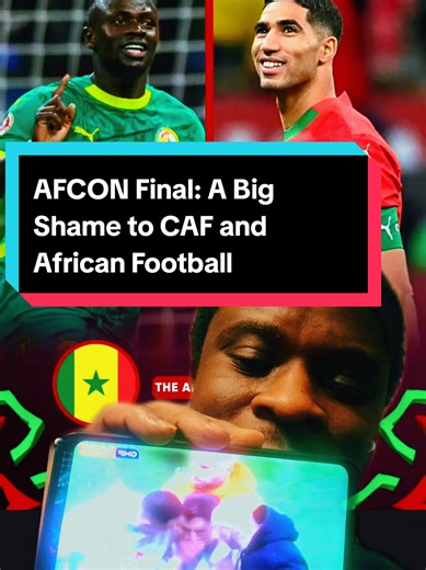 AFCON Final: A Big Shame to CAF and African Football Afcon Final live update: Senegal vs Morocco. This tournament became uninteresting after seeing obviously that it is build to favor Morocco the host nation. Afcon has lost value and worth. Shame to Caf and African football in general. No need, Morocco would steal it at the end. #Morocco #Senegal #SenMor #CAFisAmess #TotalEnergiesafcon2025