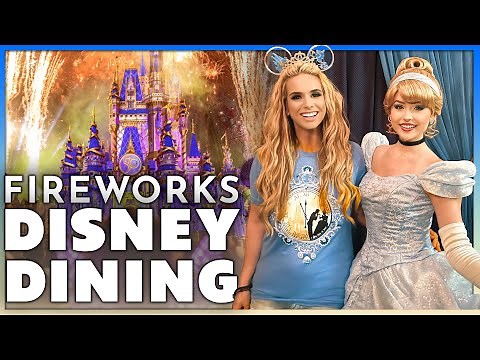 Cinderella's Royal Table | Fireworks viewing w/ Disney Princesses | Food Review | Disney World 2023