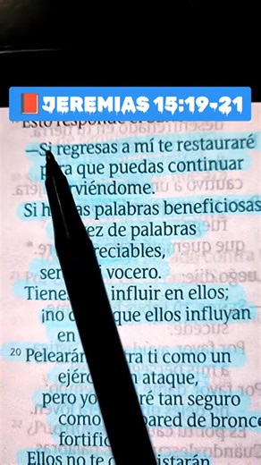 Jeremías 15:19-21 #amen #jesucristo #TeAmoDios #CristoVienePronto #biblia | Kokoa Carácter