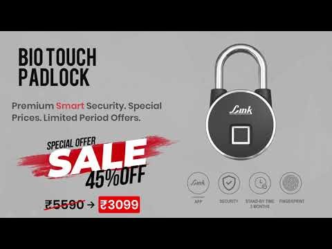 India’s Smartest Padlock 🔒 Fingerprint + App Control | Link Smart Lock
