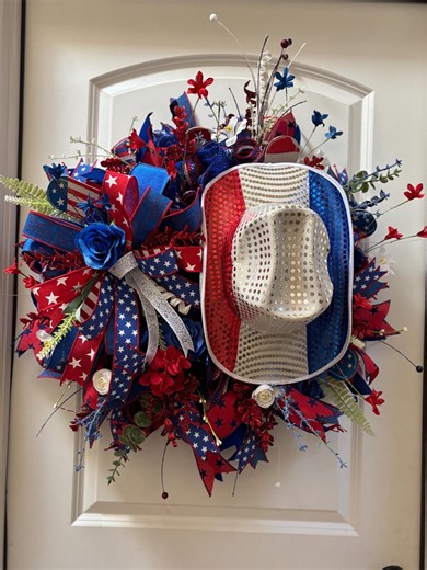 Military Appreciation, Patriotic Mesh Wreath, Front Porch or Back Yard Wreath - Etsy