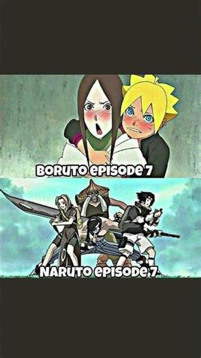 Boruto Ep 7 vs Naruto Ep 7 💀 Soft vs Savage #naruto #boruto #animememes #animeedit #funnyanime
