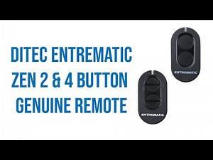 Ditec Entrematic Zen 2 & 4 Button Genuine Remote Video Description
